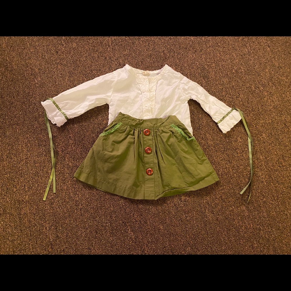 Baby girl skirt set